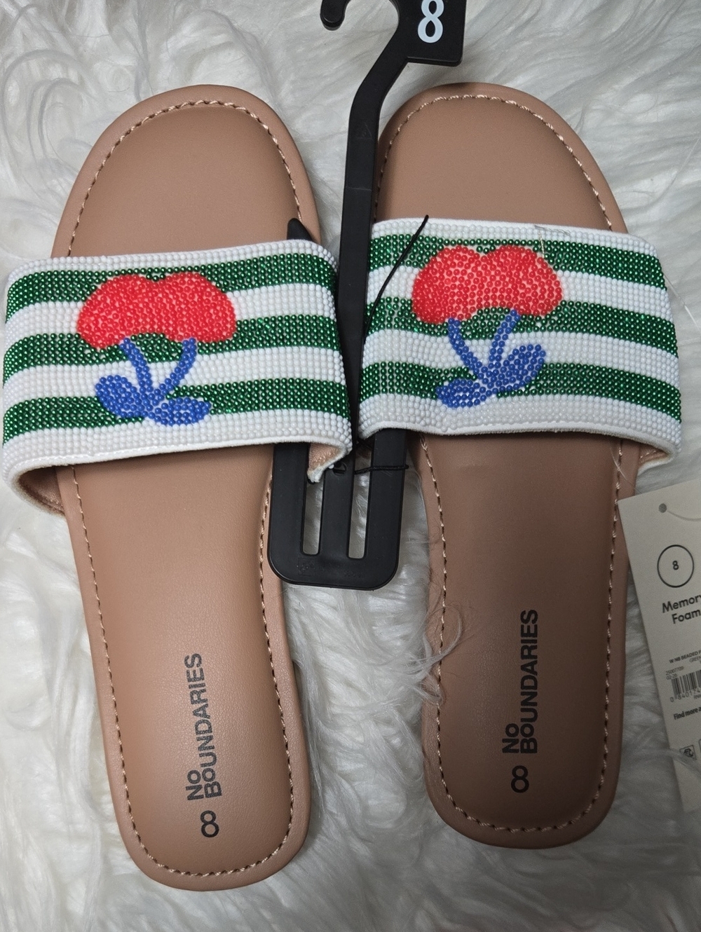 No Boundaries Women's Beaded Slide